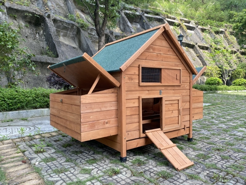 YES4PETS 350 CM XXL Chicken Coop Rabbit Hutch Ferret Cage Hen Chook Cat Kitten House With Run V278-CAGE32-W-PET-250-RUN