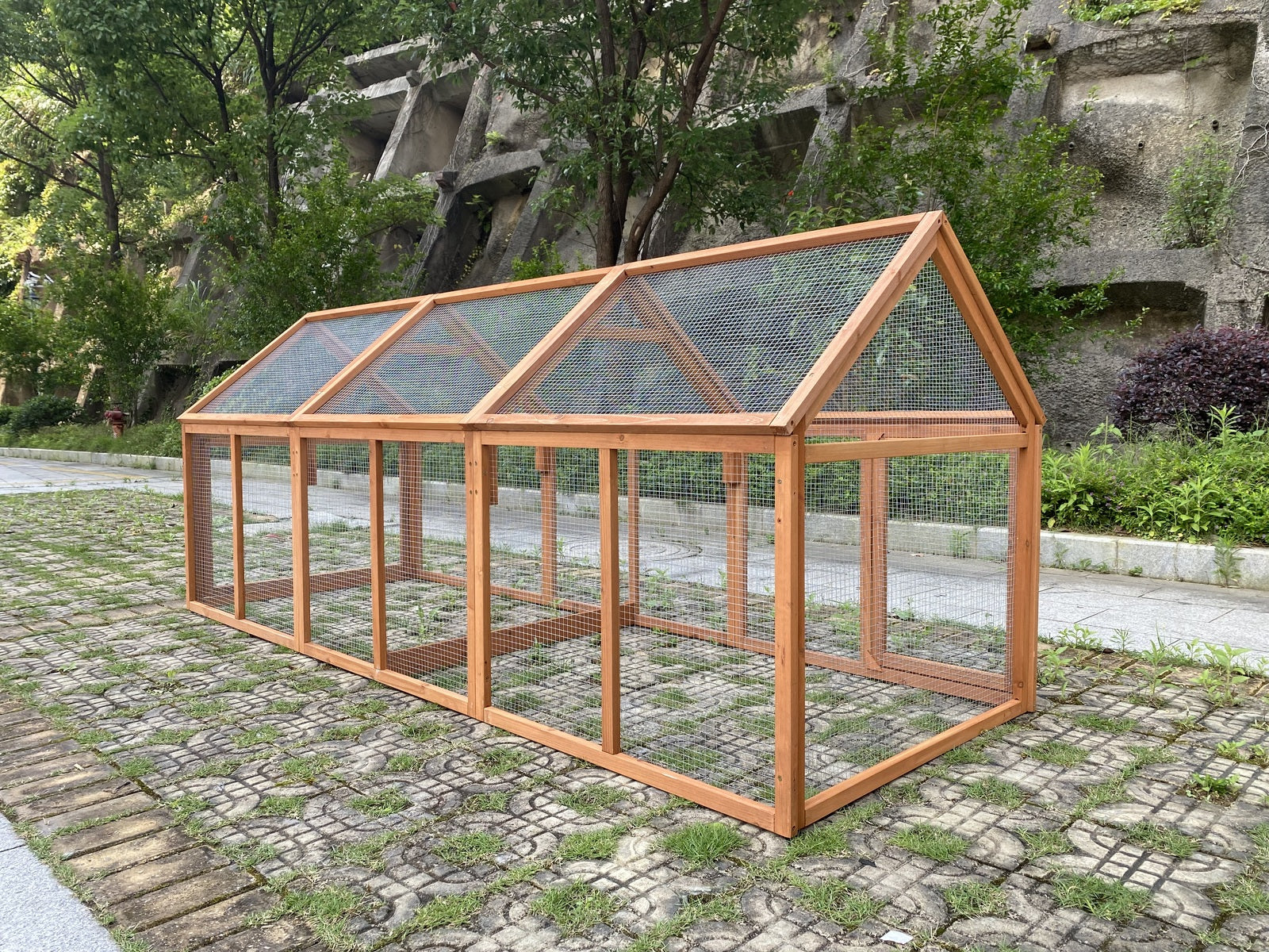 YES4PETS 350 CM XXL Chicken Coop Rabbit Hutch Ferret Cage Hen Chook Cat Kitten House With Run V278-CAGE32-W-PET-250-RUN