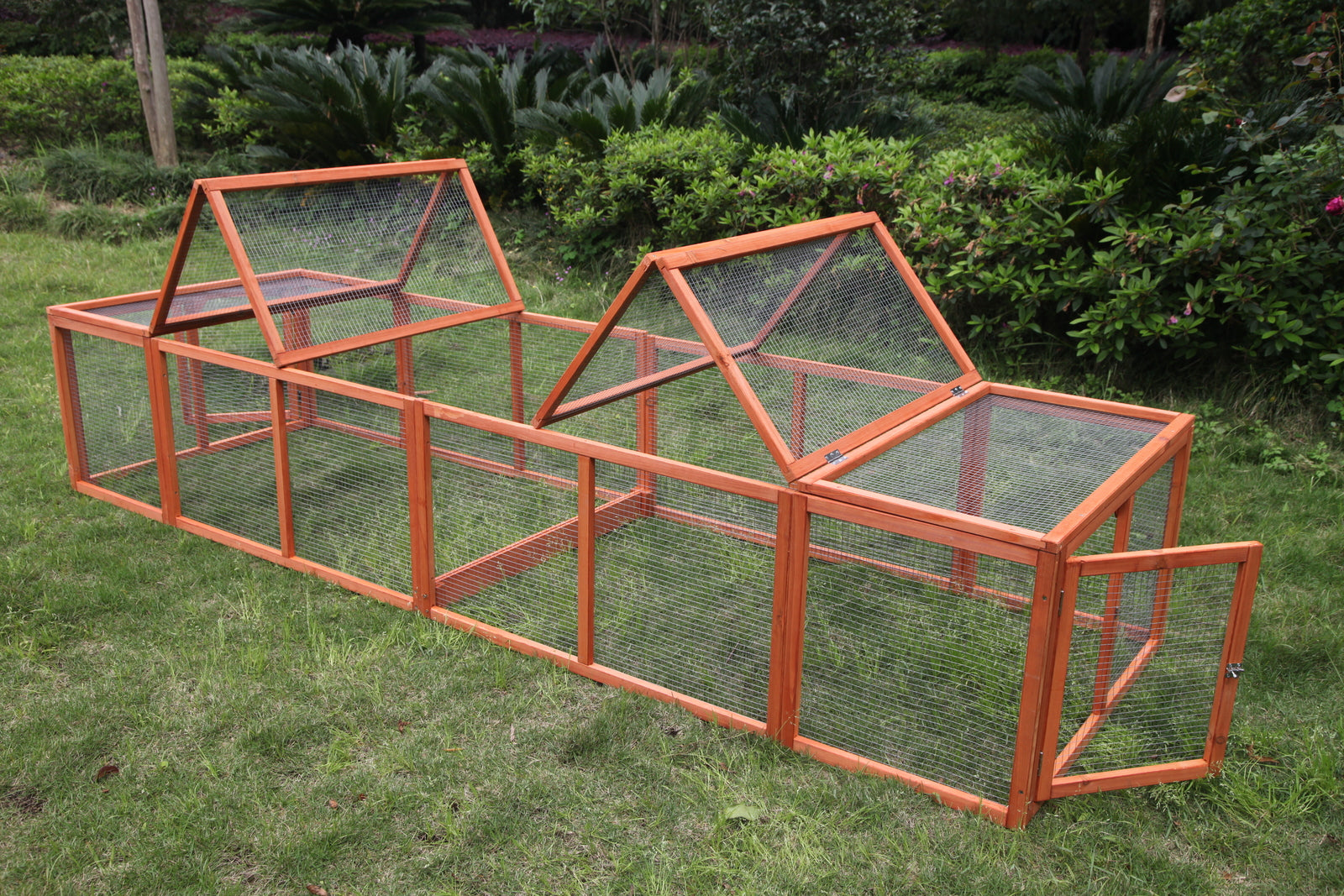 YES4PETS 290 cm XL Chicken Coop Run Guinea Pig Cage Villa Extension Rabbit Hutch Cat Kitten House Pen V278-CAGE32RUN-DOUBLE