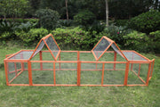 YES4PETS 290 cm XL Chicken Coop Run Guinea Pig Cage Villa Extension Rabbit Hutch Cat Kitten House Pen V278-CAGE32RUN-DOUBLE