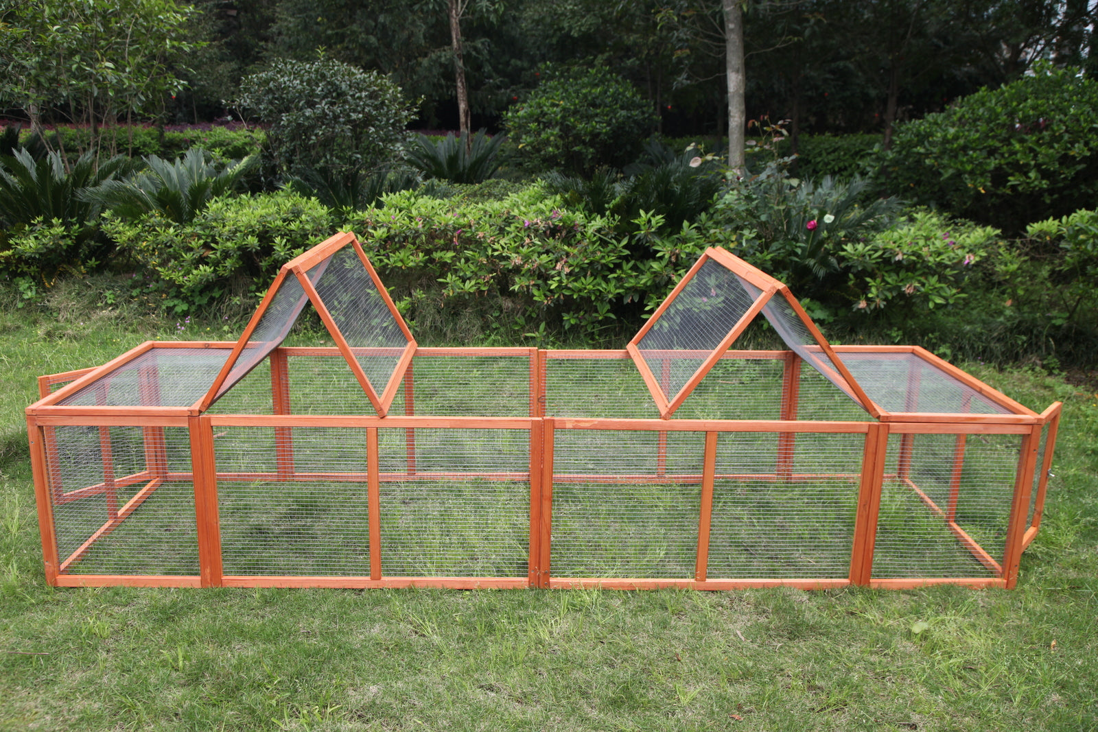 YES4PETS 290 cm XL Chicken Coop Run Guinea Pig Cage Villa Extension Rabbit Hutch Cat Kitten House Pen V278-CAGE32RUN-DOUBLE