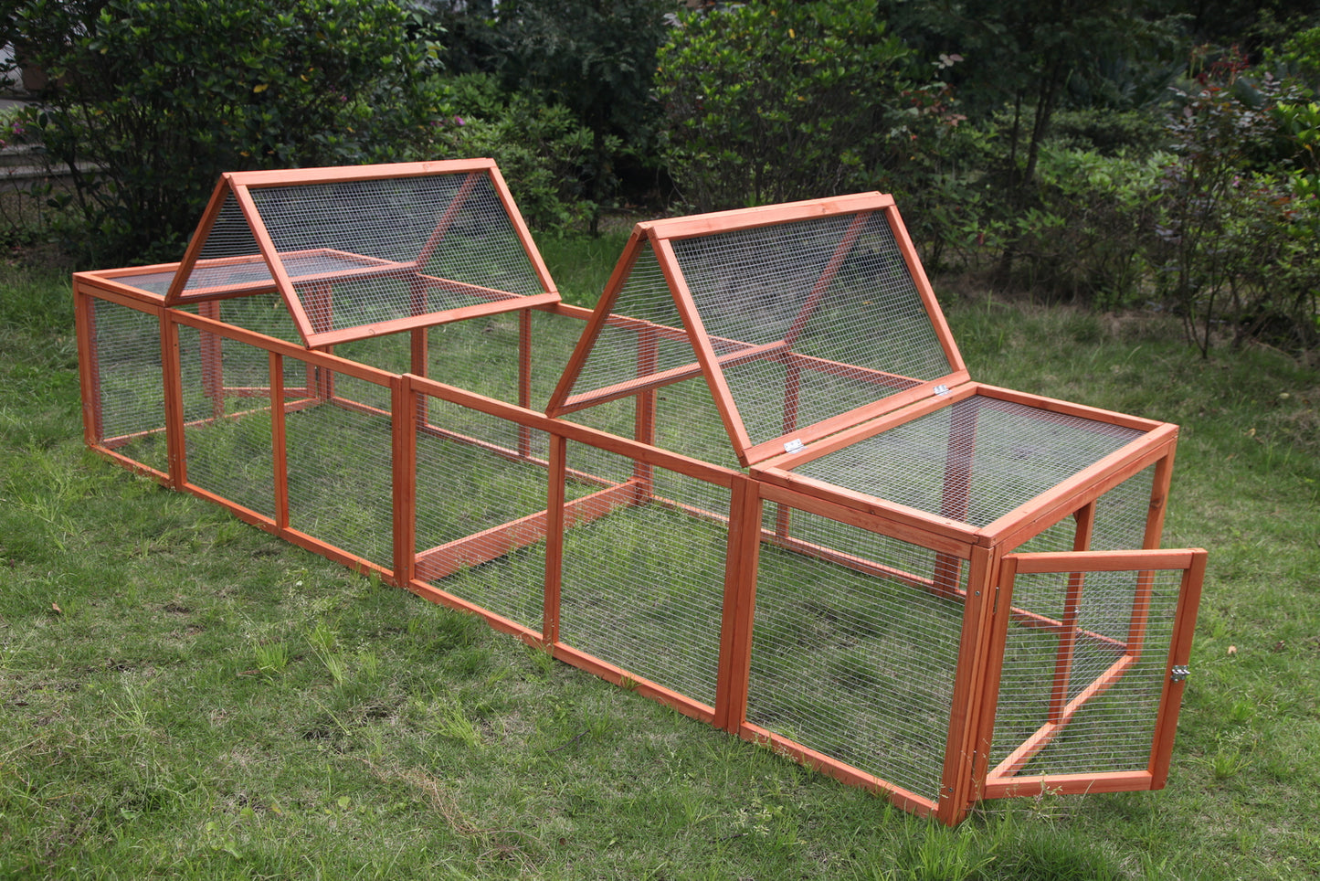YES4PETS 290 cm XL Chicken Coop Run Guinea Pig Cage Villa Extension Rabbit Hutch Cat Kitten House Pen V278-CAGE32RUN-DOUBLE