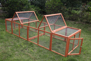 YES4PETS 290 cm XL Chicken Coop Run Guinea Pig Cage Villa Extension Rabbit Hutch Cat Kitten House Pen V278-CAGE32RUN-DOUBLE
