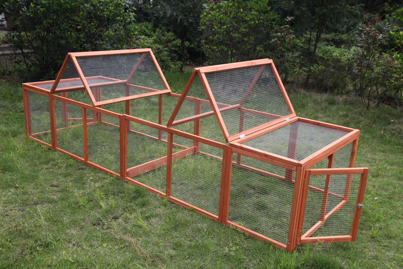 YES4PETS 290 cm XL Chicken Coop Run Guinea Pig Cage Villa Extension Rabbit Hutch Cat Kitten House Pen V278-CAGE32RUN-DOUBLE