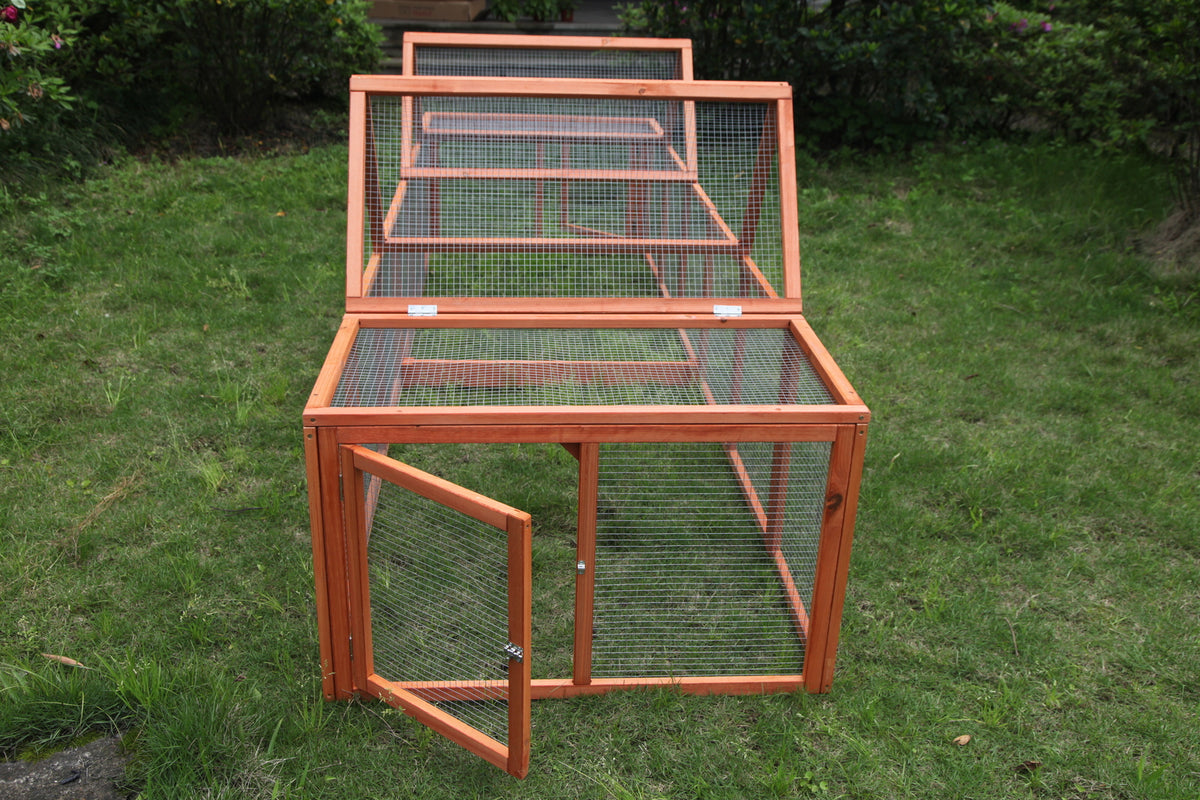 YES4PETS 290 cm XL Chicken Coop Run Guinea Pig Cage Villa Extension Rabbit Hutch Cat Kitten House Pen V278-CAGE32RUN-DOUBLE