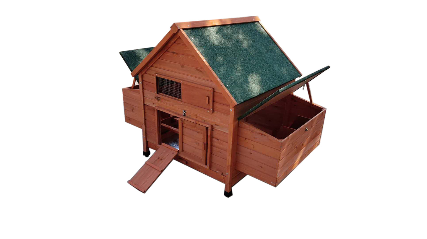YES4PETS XL Chicken Coop Rabbit Hutch Ferret Cage Hen Chook Cat Kitten House With Run V278-CAGE32WRUN