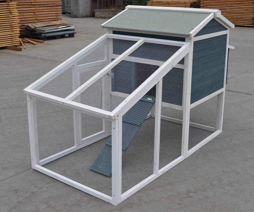 YES4PETS Large Chicken Coop Rabbit Guinea Pig Hutch Ferret House Chook Hen House Run V278-CC213-AMY