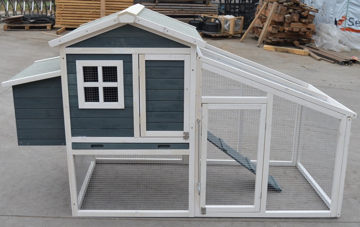 YES4PETS Large Chicken Coop Rabbit Guinea Pig Hutch Ferret House Chook Hen House Run V278-CC213-AMY