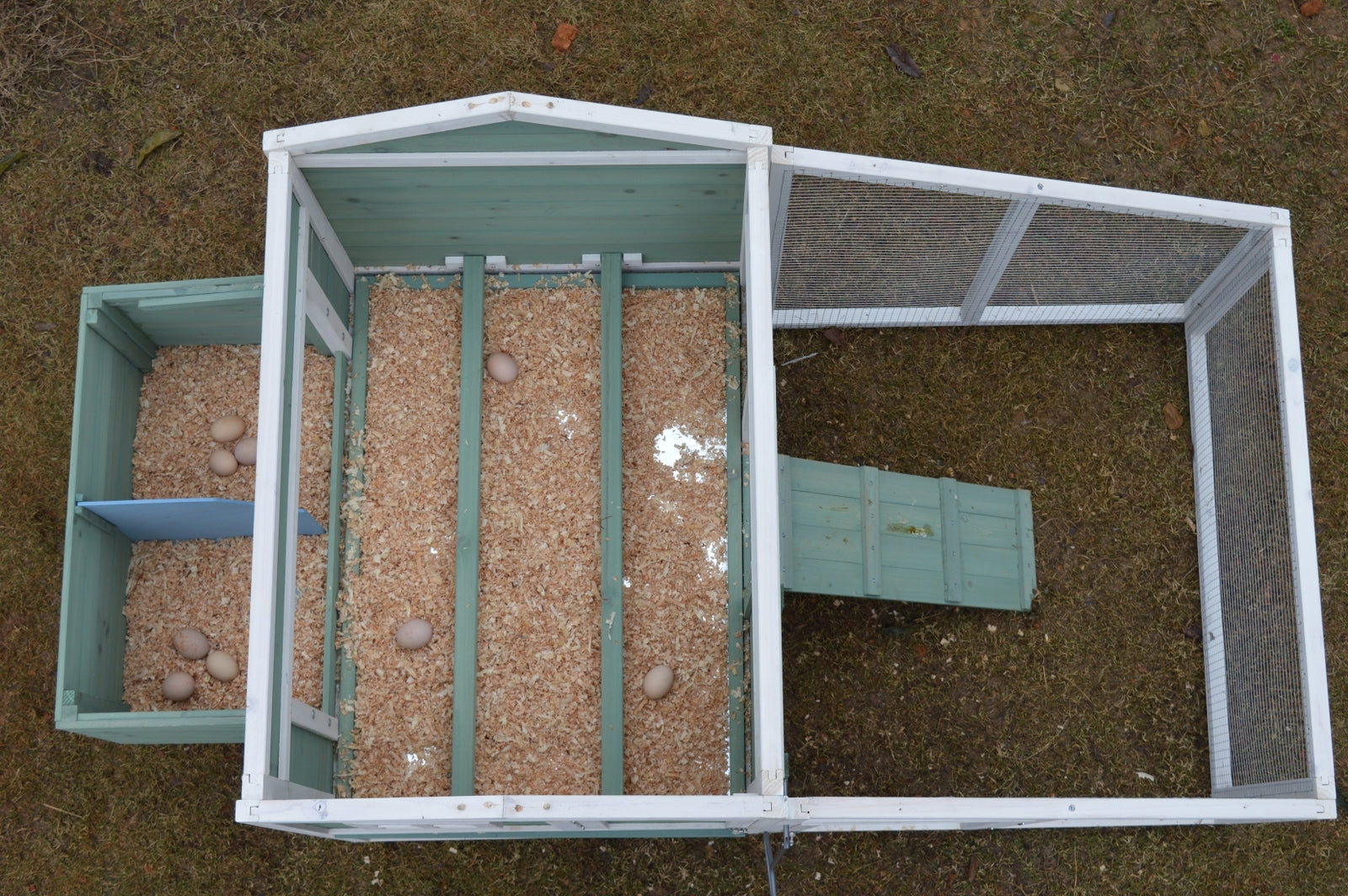 YES4PETS Green Large Chicken Coop Rabbit Hutch Ferret Guinea Pig Cage Hen Chook Cat Kitten House V278-CC214