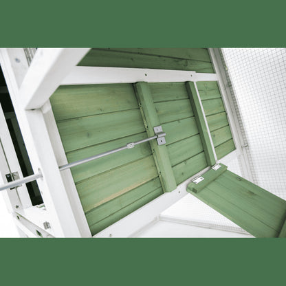 YES4PETS Large Chicken Coop Rabbit Hutch Ferret Cage Hen Chook Cat Kitten House 190x90X116 cm Green V278-CC296-KB8-GREEN