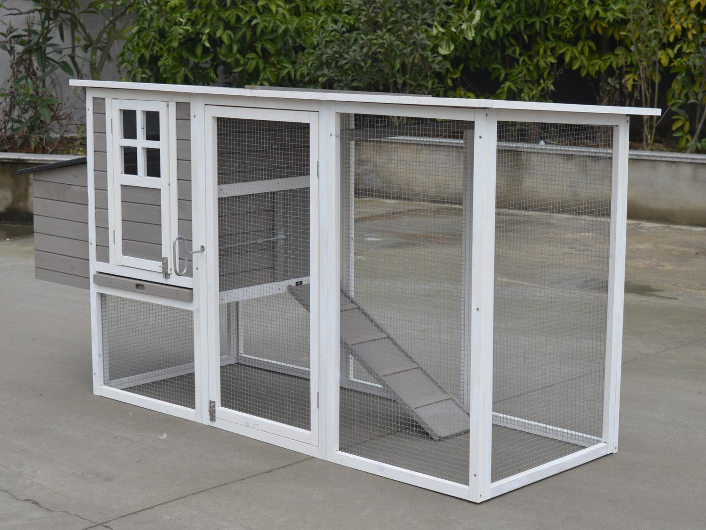 YES4PETS Large Chicken Coop Rabbit Hutch Cat Ferret Cage Hen Chook House Grey V278-CC331-GREY-27