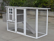 YES4PETS Large Chicken Coop Rabbit Hutch Cat Ferret Cage Hen Chook House Grey V278-CC331-GREY-27