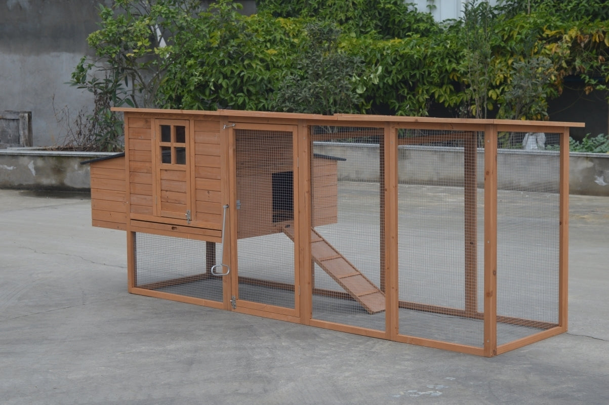 YES4PETS XXL 280cm Chicken Coop Guinea Pig Rabbit Hutch Ferret Cat Guinea Pig House V278-CC332