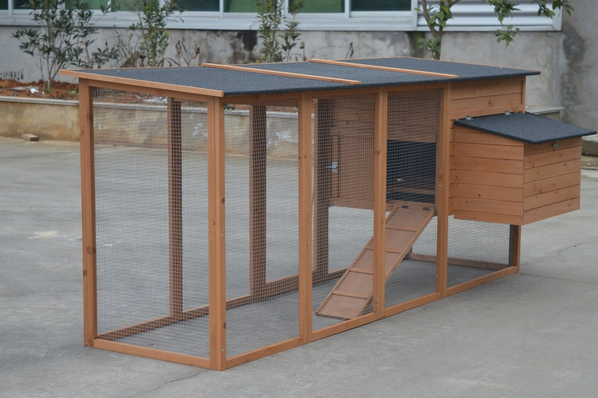 YES4PETS XXL 280cm Chicken Coop Guinea Pig Rabbit Hutch Ferret Cat Guinea Pig House V278-CC332