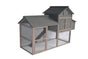 YES4PETS Grey XL Chicken Coop Rabbit Guinea Pig Hutch Ferret Guinea Pig House V278-CC389