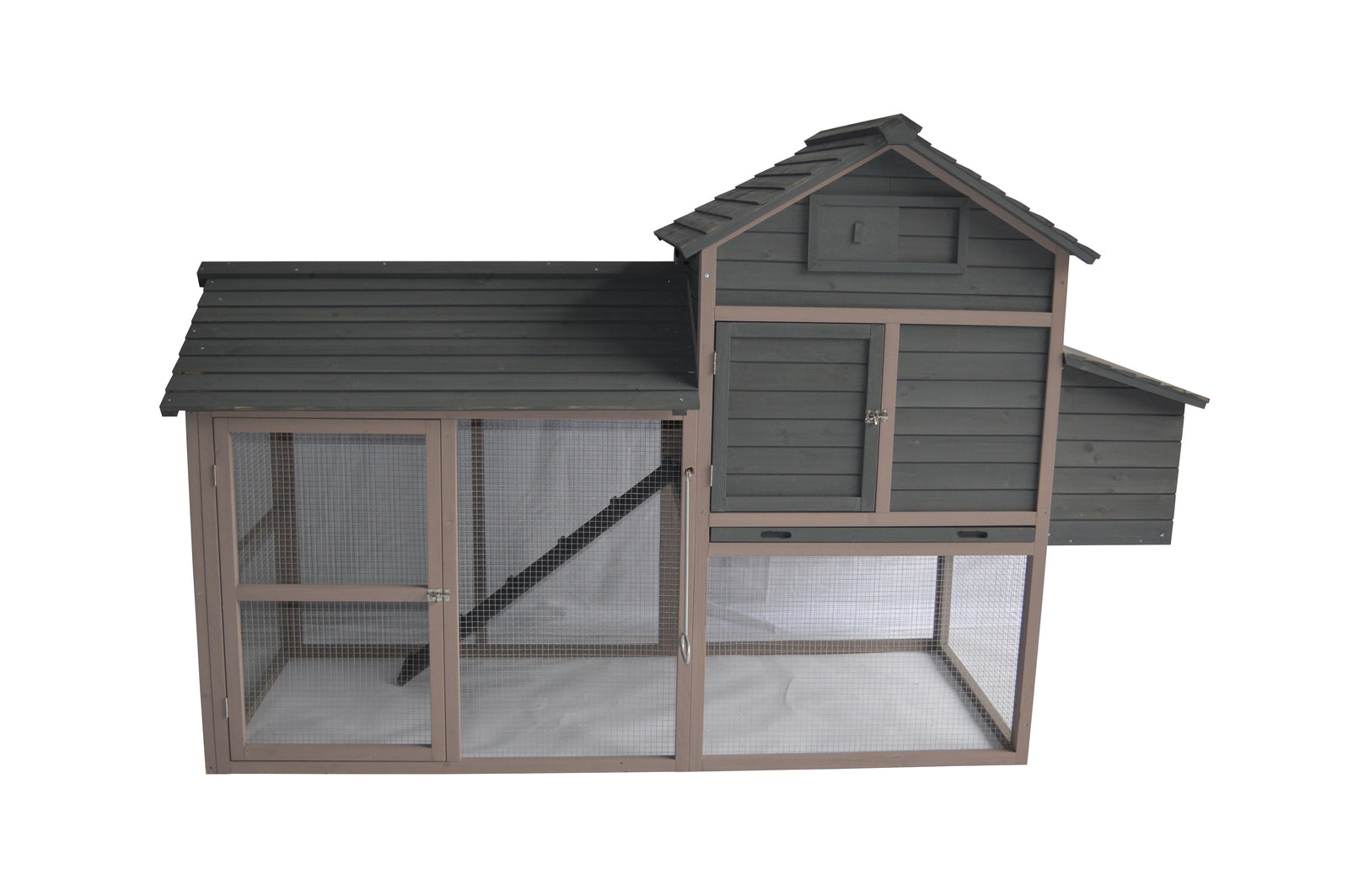 YES4PETS Grey XL Chicken Coop Rabbit Guinea Pig Hutch Ferret Guinea Pig House V278-CC389