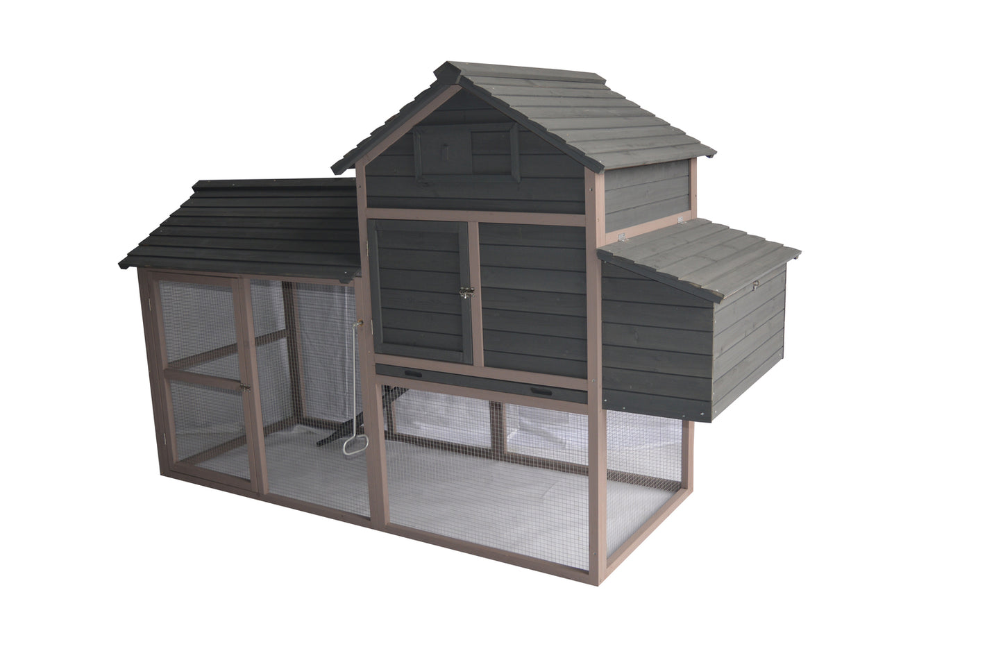 YES4PETS Grey XL Chicken Coop Rabbit Guinea Pig Hutch Ferret Guinea Pig House V278-CC389