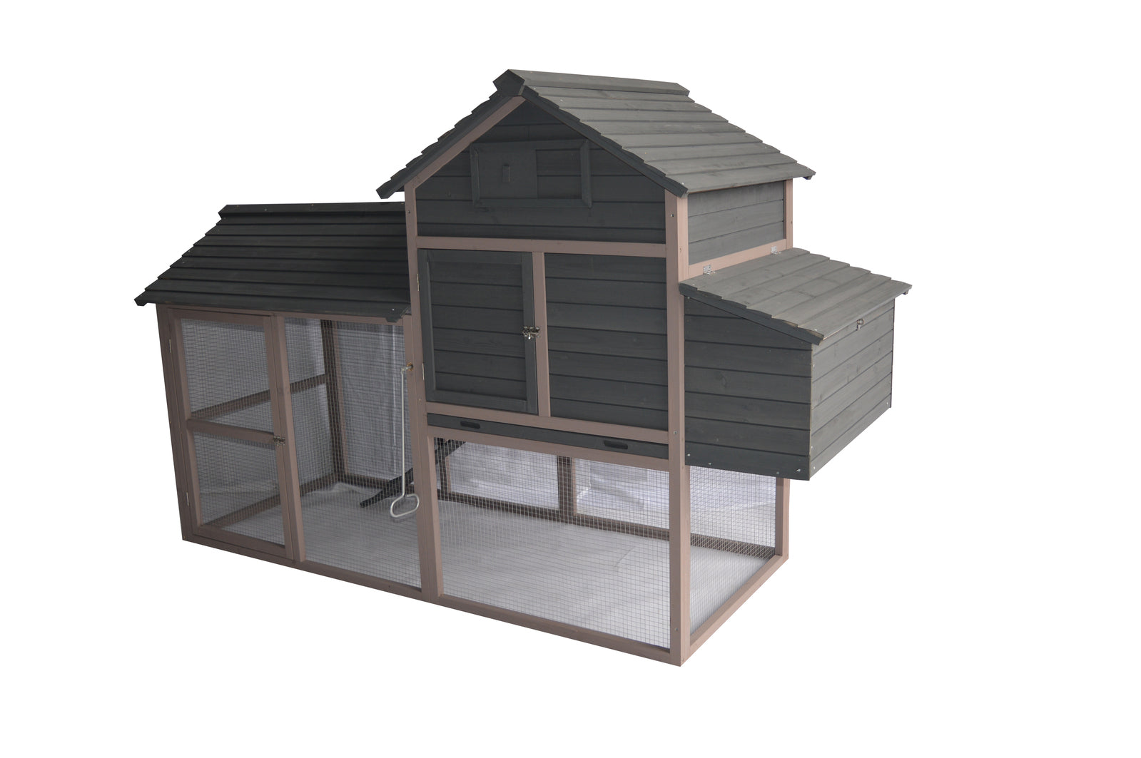 YES4PETS Grey XL Chicken Coop Rabbit Guinea Pig Hutch Ferret Guinea Pig House V278-CC389