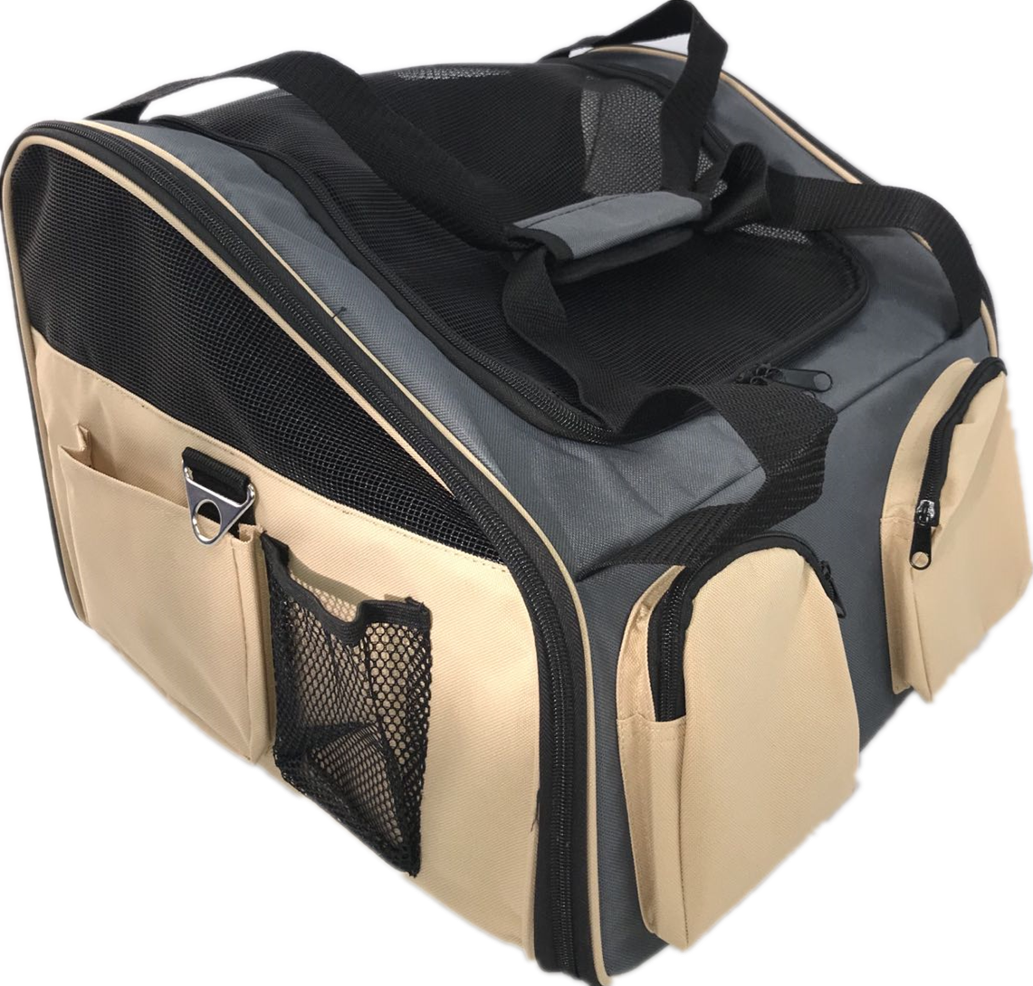 YES4PETS Pet Carrier Dog Cat Car Booster Seat Portable Soft Cage Travel-Grey V278-CC423633