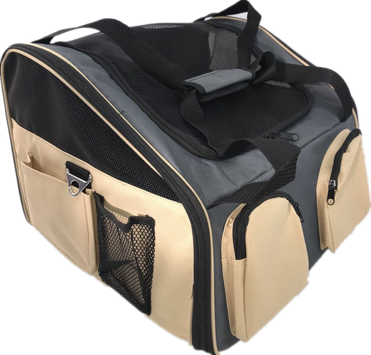 YES4PETS Pet Carrier Dog Cat Car Booster Seat Portable Soft Cage Travel-Grey V278-CC423633