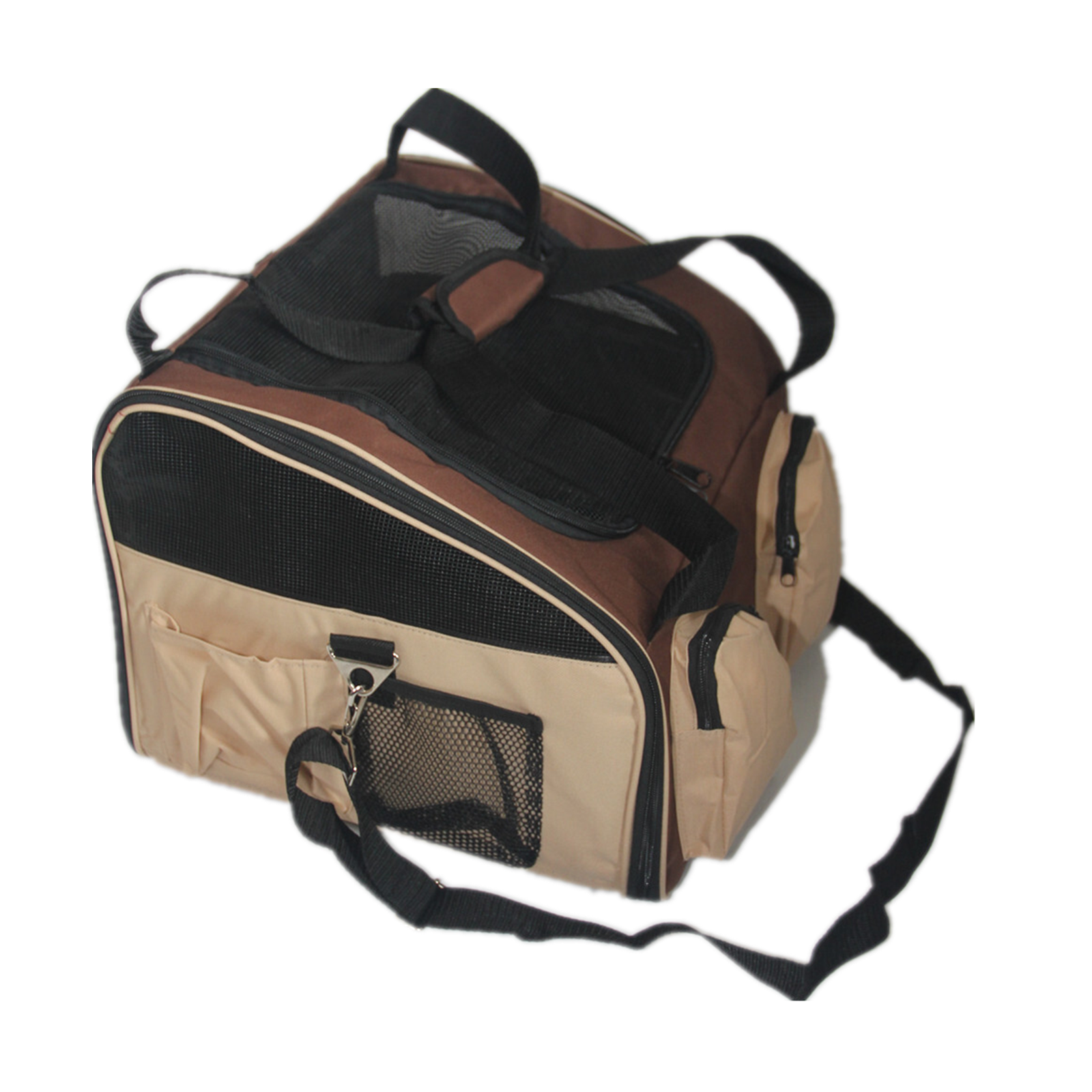 YES4PETS Pet Carrier Dog Cat Car Booster Seat Portable Soft Cage Travel-Brown V278-CC423633_BROWN