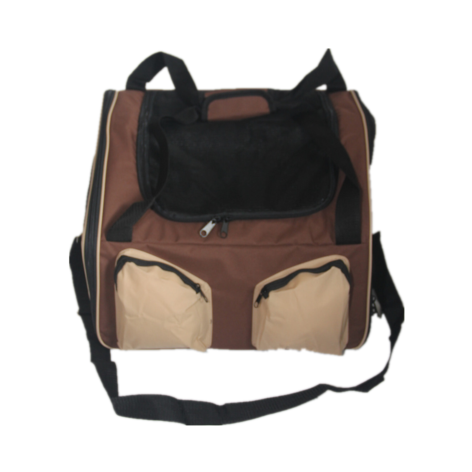 YES4PETS Pet Carrier Dog Cat Car Booster Seat Portable Soft Cage Travel-Brown V278-CC423633_BROWN
