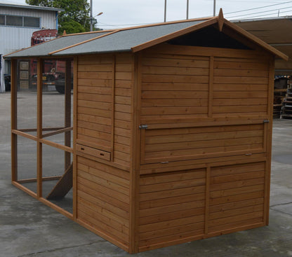 YES4PETS XXXL Walk-in Chicken Coop Rabbit Guinea Pig Hutch Ferret Hen Cat House V278-CC496-PO12-509-LOD-GS-B02