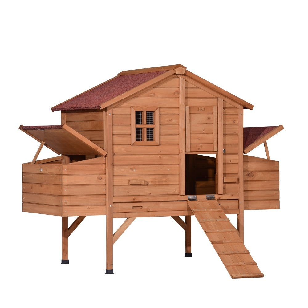 YES4PETS XXL Chicken Coop Rabbit Hutch Cage Hen Chook House V278-CC516-W-EXTRA-NESTING-BOX
