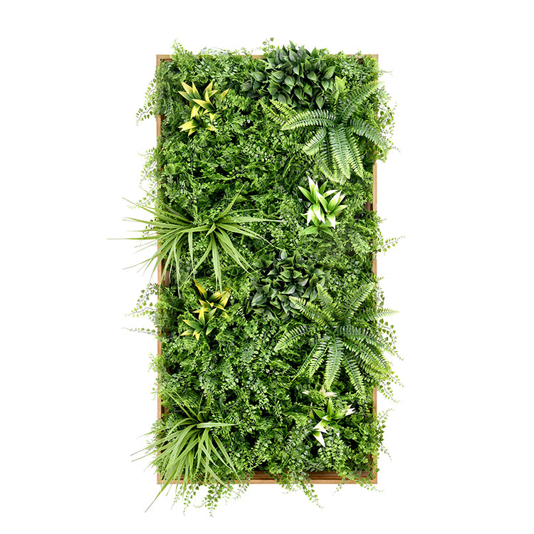 YES4HOMES 3D Green Artificial Plants Wall Panel Flower Wall With Frame Vertical Garden UV Resistant 50X100CM V278-CCGA100HV010-FERN