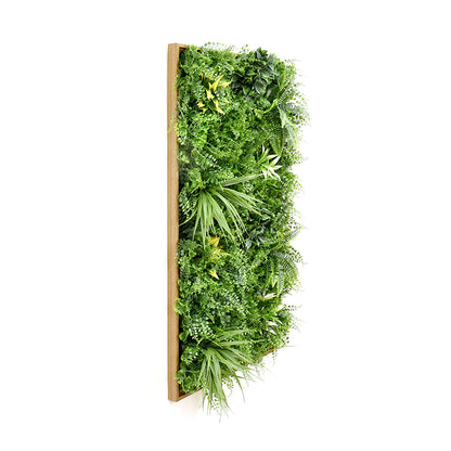 YES4HOMES 3D Green Artificial Plants Wall Panel Flower Wall With Frame Vertical Garden UV Resistant 50X100CM V278-CCGA100HV010-FERN