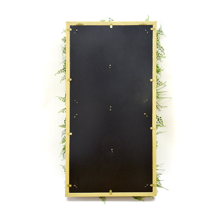 YES4HOMES 3D Green Artificial Plants Wall Panel Flower Wall With Frame Vertical Garden UV Resistant 50X100CM V278-CCGA100HV010-FERN