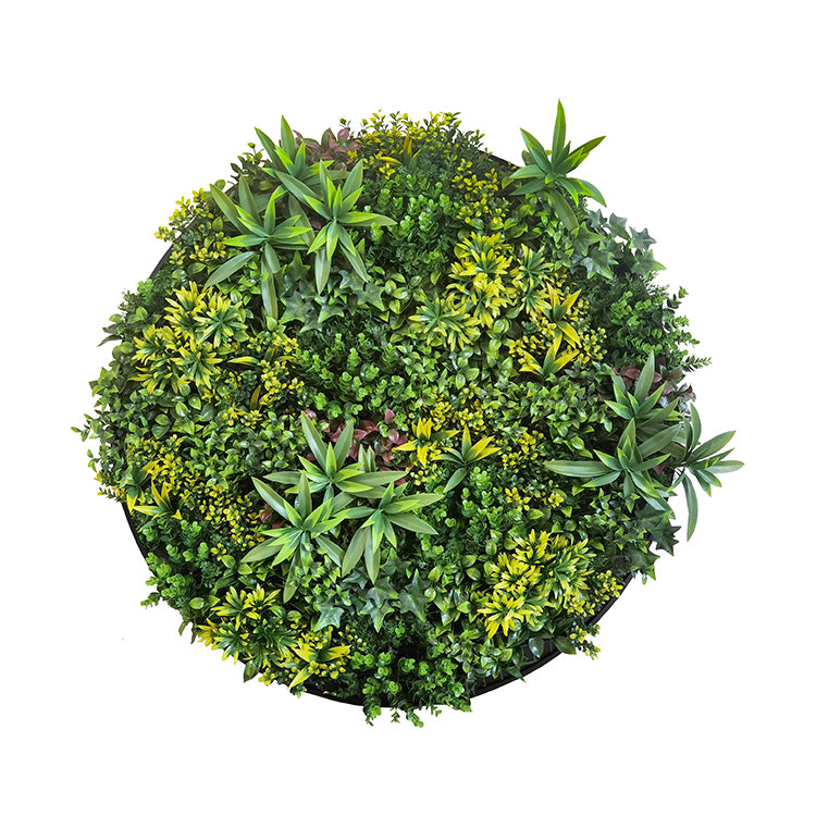 YES4HOMES Artificial Green Wall Plant Panel Disc Garden Flower Art 100cm Grassy UV Resistant-Fireworks Black V278-CCGA136V031-FIREWORKS