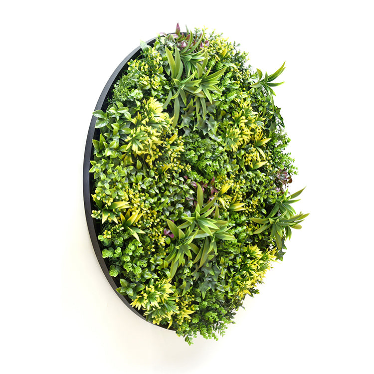 YES4HOMES Artificial Green Wall Plant Panel Disc Garden Flower Art 100cm Grassy UV Resistant-Fireworks Black V278-CCGA136V031-FIREWORKS