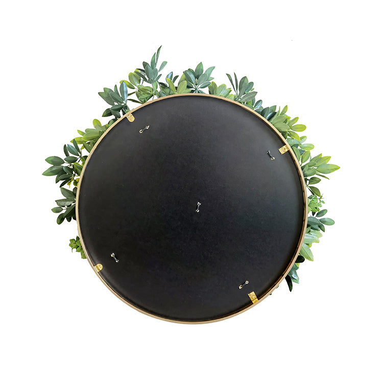 YES4HOMES Artificial Green Wall Plant Garden Panel Daffodil Smile Disc Art 50cm Grassy UV Resistant Frame V278-CCGA153V027-DAFFODIL