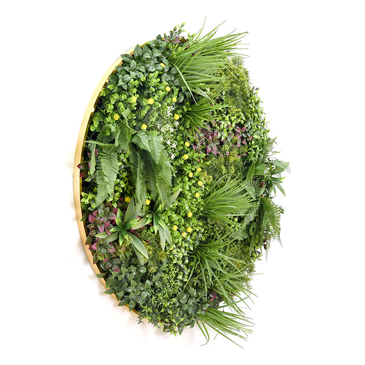 YES4HOMES Artificial Green Wall Plant Garden Flower Panel Disc Art 100cm Grassy UV Resistant-Wonderland V278-CCGF006V033-WONDERLAND