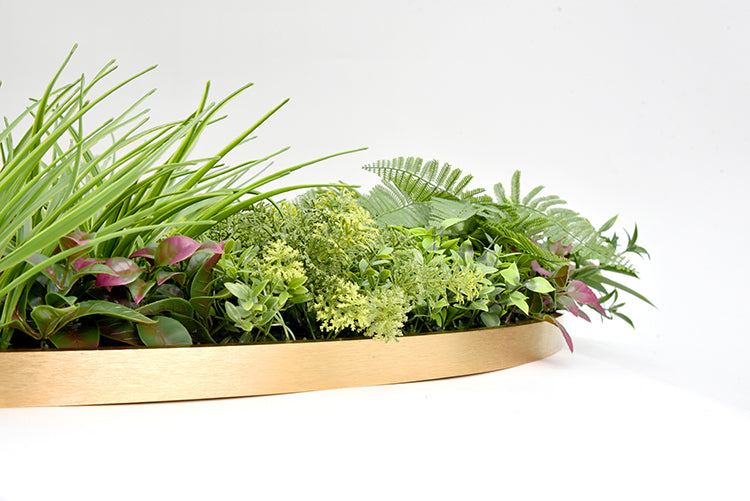 YES4HOMES Artificial Green Wall Plant Garden Flower Panel Disc Art 100cm Grassy UV Resistant-Wonderland V278-CCGF006V033-WONDERLAND