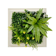 YES4HOMES 3D Green Artificial Plants Wall Panel Flower Wall With Frame Vertical Garden UV Resistant 33X33CM V278-CCGF071V036-SPRING