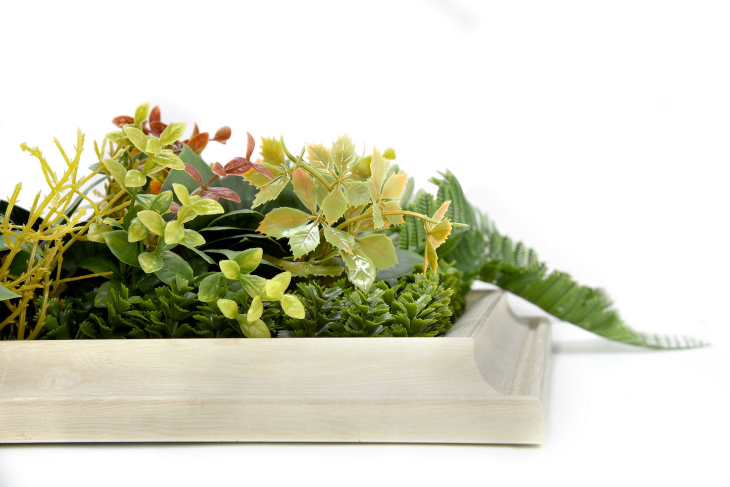 YES4HOMES 3D Green Artificial Plants Wall Panel Flower Wall With Frame Vertical Garden UV Resistant 33X33CM V278-CCGF072V036-AUTUMN
