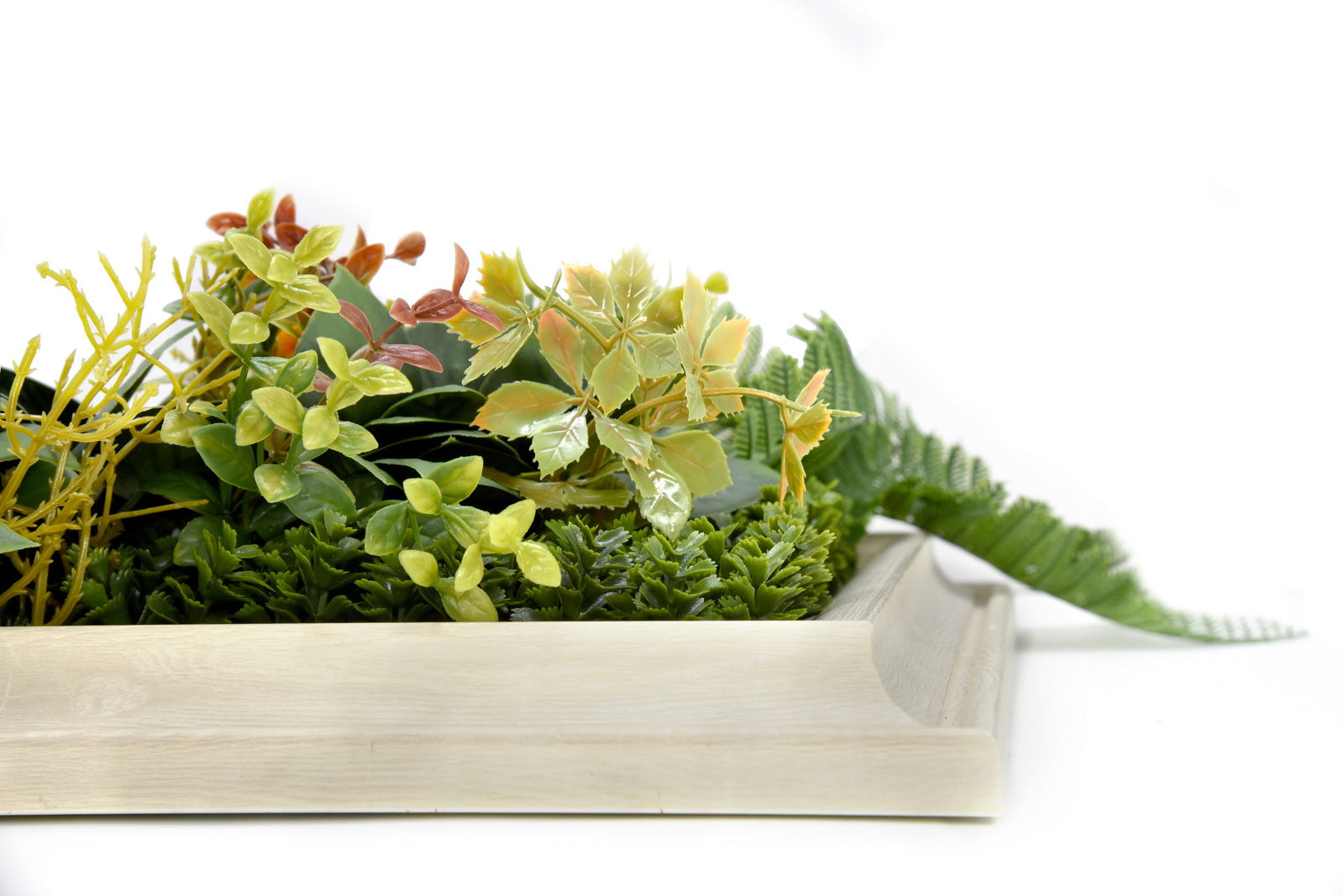 YES4HOMES 3D Green Artificial Plants Wall Panel Flower Wall With Frame Vertical Garden UV Resistant 33X33CM V278-CCGF072V036-AUTUMN