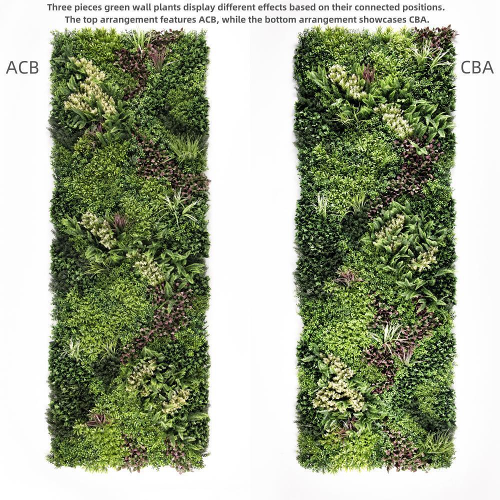 YES4HOMES 3 SQM Artificial Plant Wall Grass Panels Vertical Garden Foliage Tile Fence 1X1M V278-CCGK001-A-B-C-HERA
