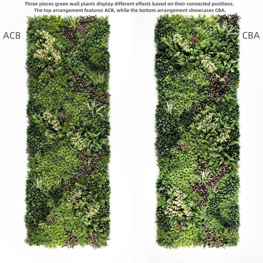 YES4HOMES 3 SQM Artificial Plant Wall Grass Panels Vertical Garden Foliage Tile Fence 1X1M V278-CCGK001-A-B-C-HERA