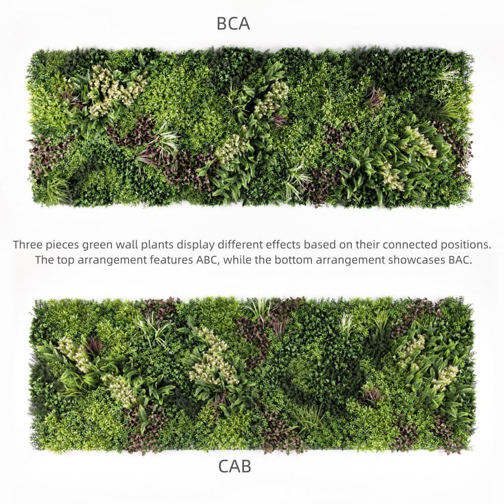 YES4HOMES 3 SQM Artificial Plant Wall Grass Panels Vertical Garden Foliage Tile Fence 1X1M V278-CCGK001-A-B-C-HERA