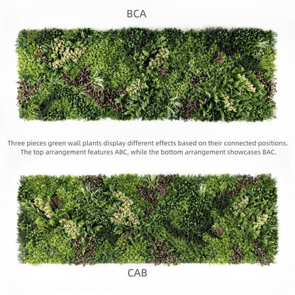 YES4HOMES 3 SQM Artificial Plant Wall Grass Panels Vertical Garden Foliage Tile Fence 1X1M V278-CCGK001-A-B-C-HERA
