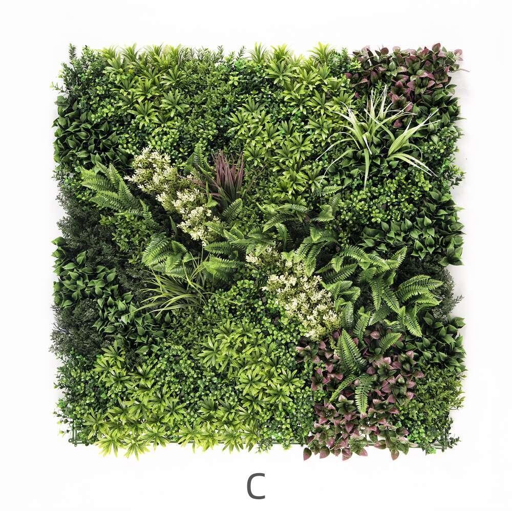 YES4HOMES 3 SQM Artificial Plant Wall Grass Panels Vertical Garden Foliage Tile Fence 1X1M V278-CCGK001-A-B-C-HERA
