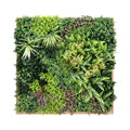 YES4HOMES 3D 1Mx1M Green Artificial Plants Wall Panel Flower Wall With Frame Vertical Garden UV Resistant V278-CCGK001BV014-HERA