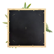 YES4HOMES 3D Green Artificial Plants Wall Panel Flower Wall With Frame Vertical Garden UV Resistant 50X50CM V278-CCGK004BV004-RHEA