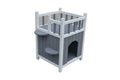 YES4PETS Cat Shelter Condo with Escape Door Rabbit Kitty Dog House Cave V278-CH363-PS7438