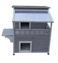 YES4PETS Rabbit Hutch Cat House Outdoor Wooden Shelter Condo Small Dog Enclosure V278-CH426