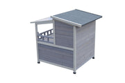 YES4PETS Rabbit Hutch Cat House Outdoor Wooden Shelter Condo Small Dog Enclosure V278-CH426