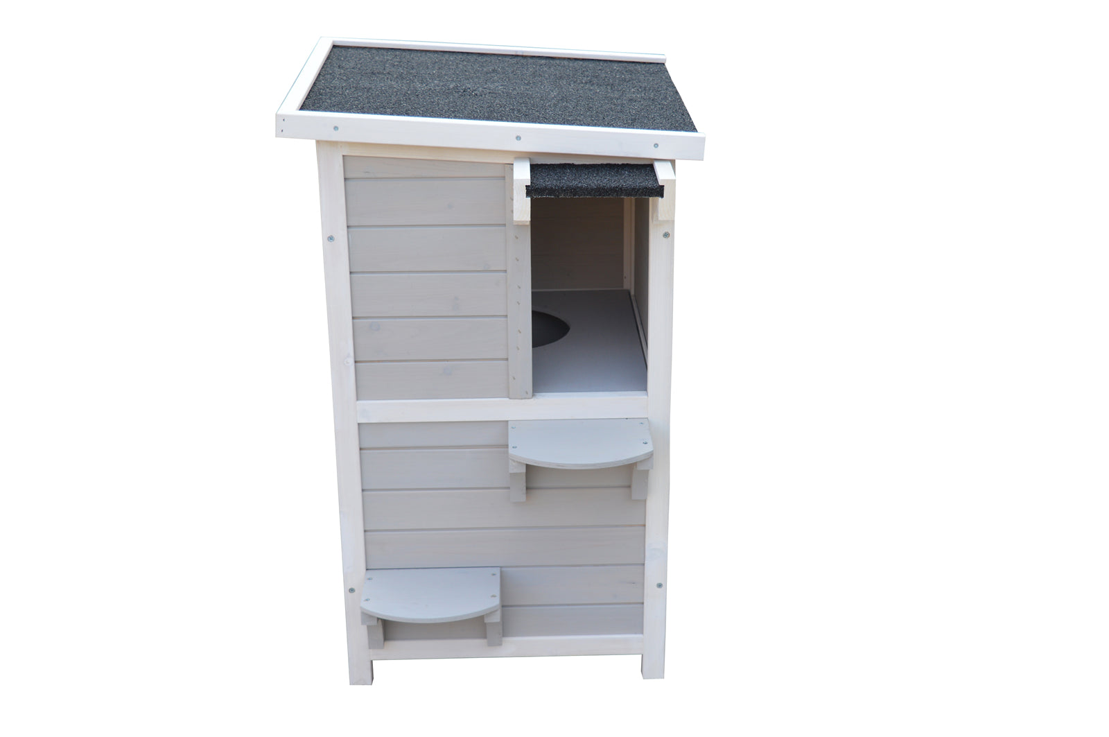 YES4PETS 2 Story Cat Shelter Condo with Escape Door Rainproof Kitty House V278-CH427-PS7439